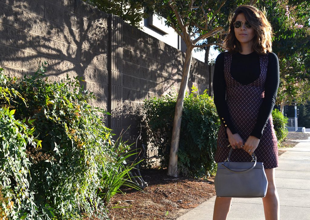 Karla Vargas, Fall Style, Stylist, Fall Style, San Francisco Blogger, Bay Area blogger, blog, blogger de moda, Michael Kors bag, San jose style blogger, blog de moda, mexican blogger, Style Blogger, Preppy dress, black blouse, Bay Area style blogger, blog, Bay Area Blogger, Mexican, Ray Ban Glosses, How to wear a preppy dress