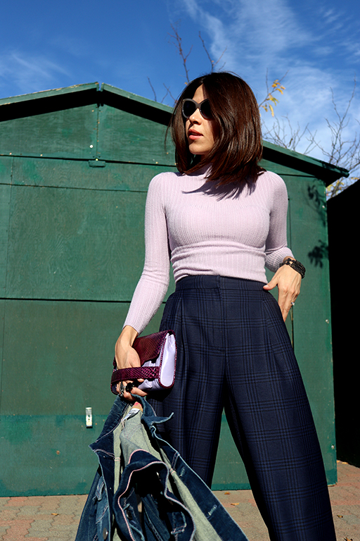 PurpleTop-BluePants-BlueCullottes-purpleclutch-KarlaVargas-FallStyle-SanDiegoStyle-SanDiegoStyleBlogger-Balboa-Balboapark