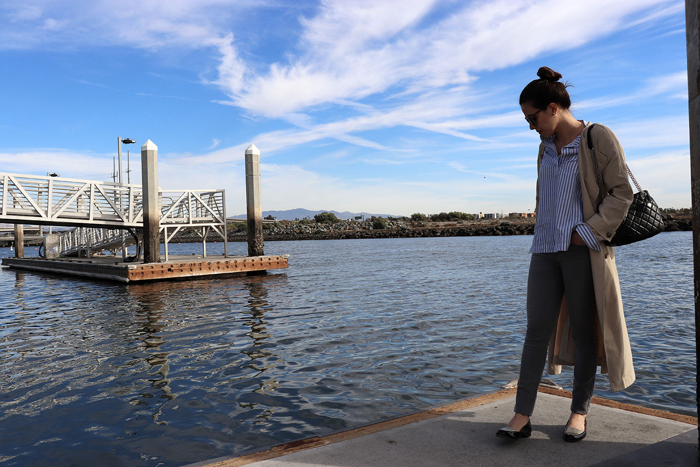 TrenchCoat-SanDiego-SanDiegoStyle-KarlaVargas-MyStylosopy-StripedShirt-HowToWear-HowToWearStripedShirt-CaliWinter