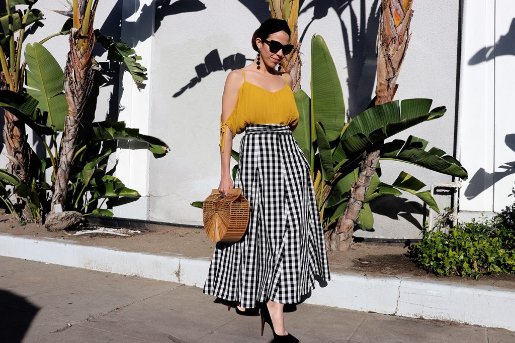 Skirt-gingham-summer2018-summertime-summerstyle-sandiegostyleblogger-sdstyle-cultgaiabag-cultgaia