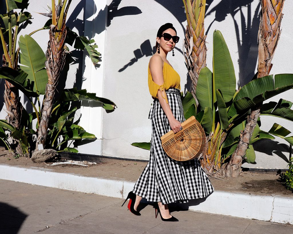 Skirt-gingham-summer2018-summertime-summerstyle-sandiegostyleblogger-sdstyle-cultgaiabag-cultgaia