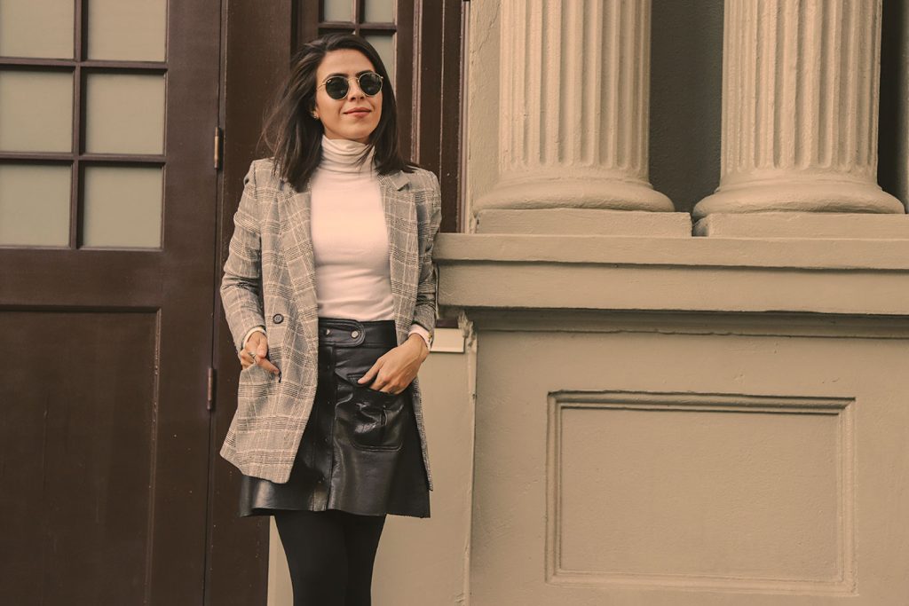 plaid-blazer-orangeshoes-howto-sustainable-sustainablefashionblogger-karlavargas-styleblogger-fallstyle2018-falllook