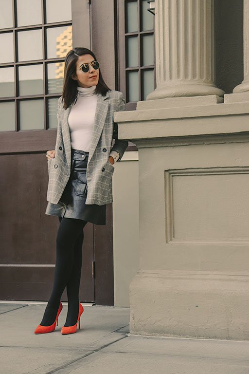 plaid-blazer-orangeshoes-howto-sustainable-sustainablefashionblogger-karlavargas-styleblogger-fallstyle2018-falllook