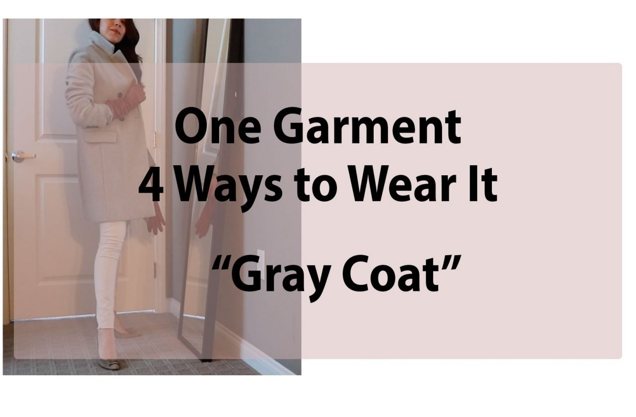 girl wearing a gray coat winter 2020