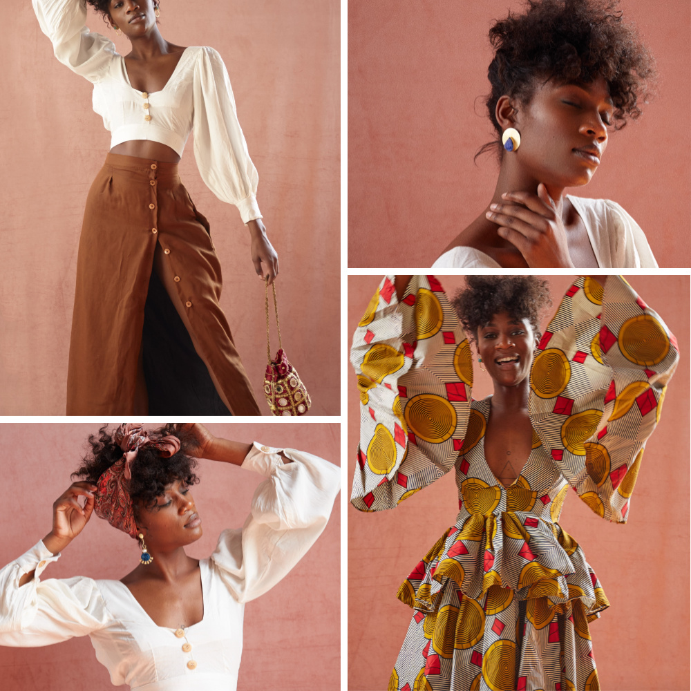 AAU SHOP dresses by Asiyami Gold